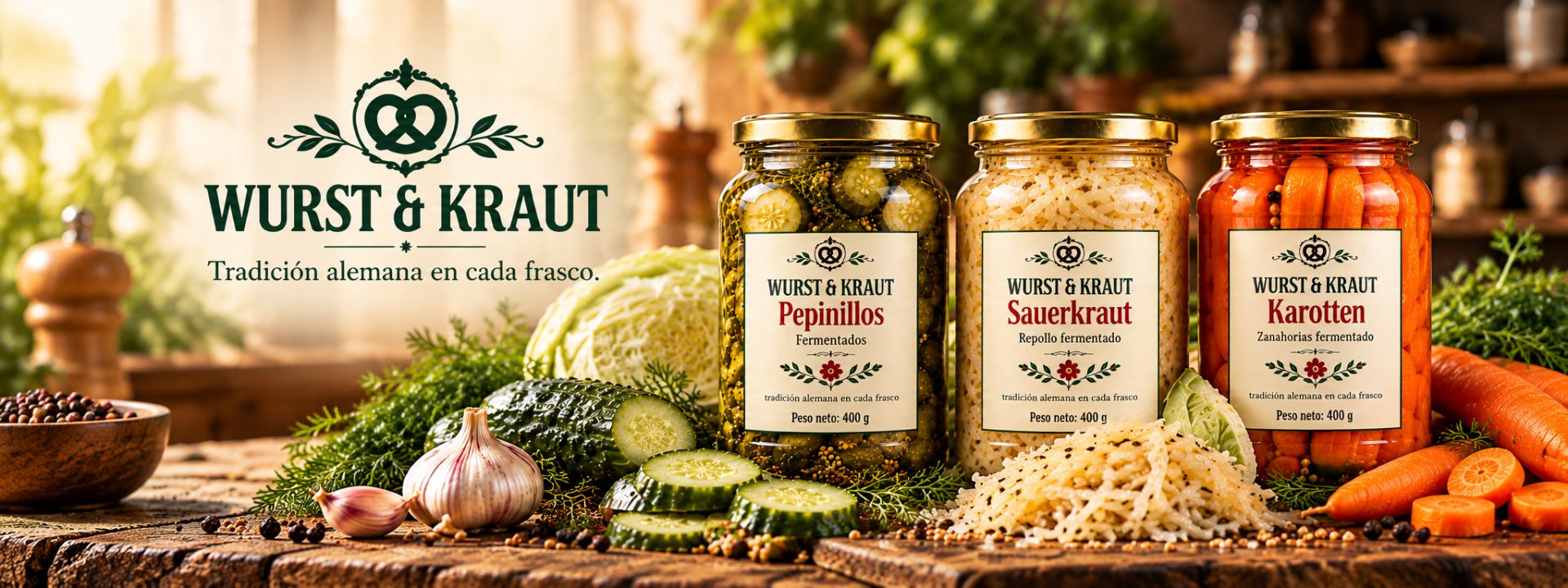 WURST & KRAUT — Tradición alemana en cada frasco