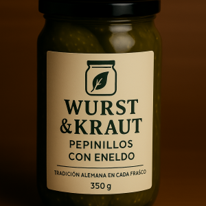 Pepinillos encurtidos con eneldo Wurst & Kraut